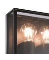 VERBIER * APLIQUE EXTERIOR GRIS OSCURO  IP65 - 2L*E27